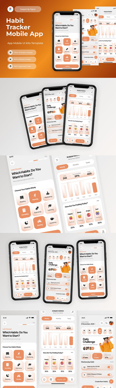 HabitFlow – 习惯追踪移动应用
