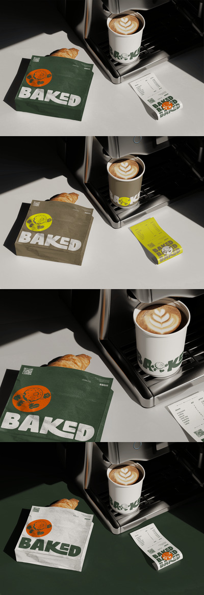 高质量咖啡馆品牌模型