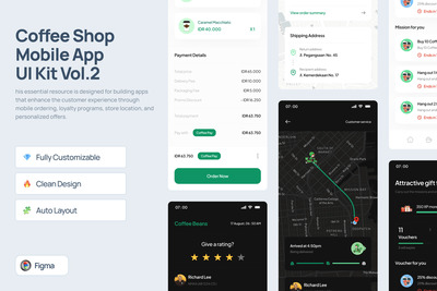 咖啡店移动应用 UI 套件 Vol.2 – Coffee Been