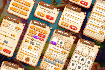 多用途休闲游戏 UI 套件