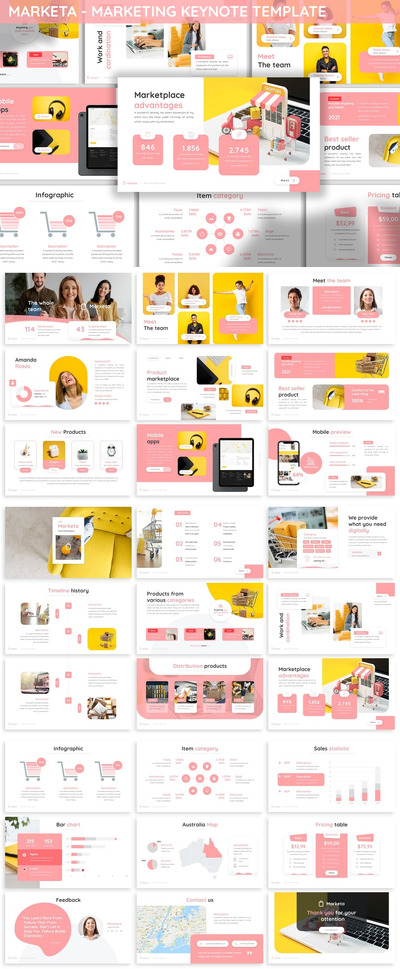 Marketa – 营销计划主题演讲模板