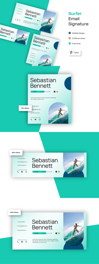 冲浪者电子邮件签名