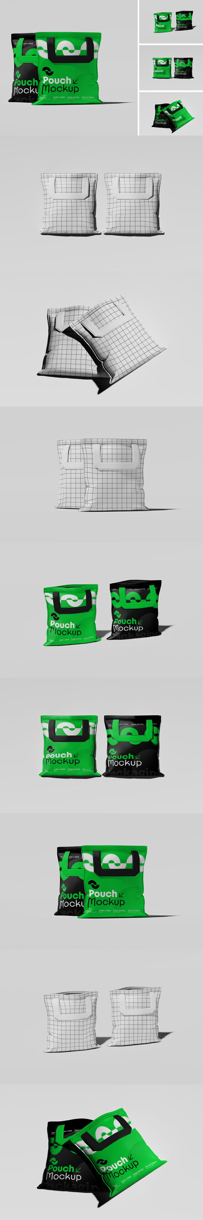 包装袋开口品牌宣传模型