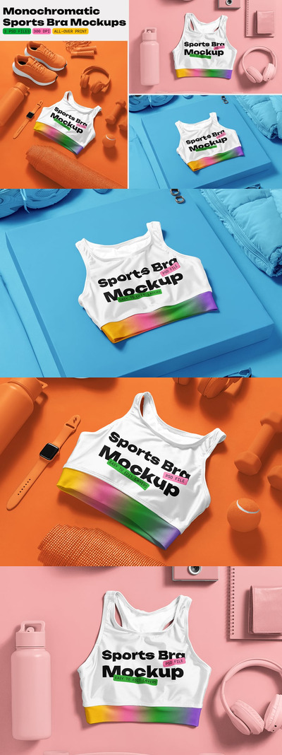 单色运动文胸样机