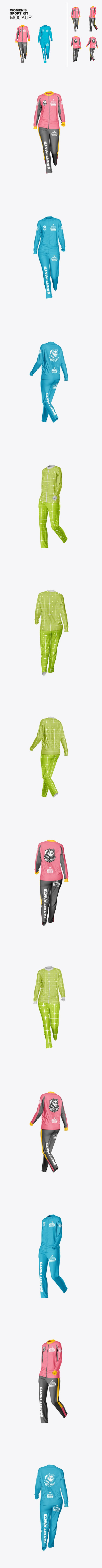 女式运动服跑步样衣