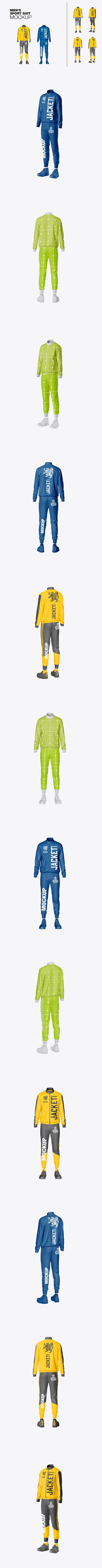 男士运动套装样机