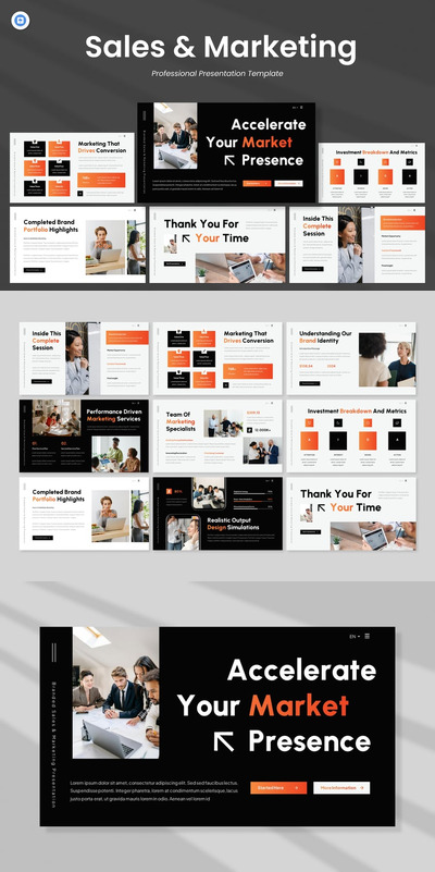 品牌销售与市场营销演示主题演讲