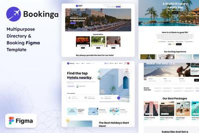 Bookinga – 多用途预订和目录 Figma