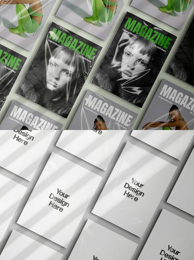 A4杂志塑料套模型