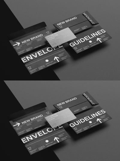 品牌信封文具样机套装