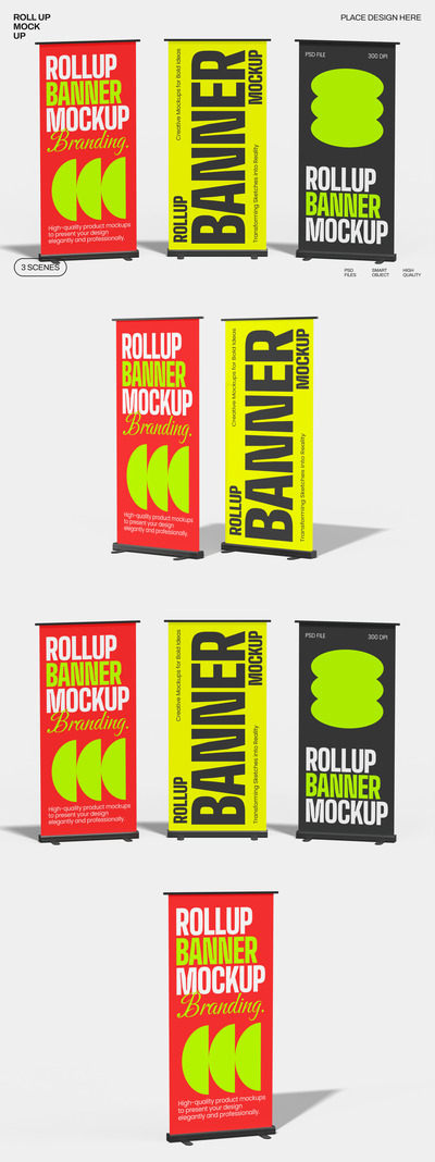 卷轴式横幅模型