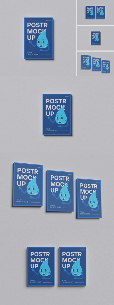 高质量海报样机