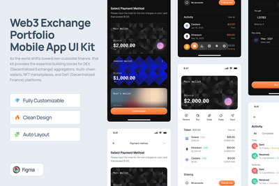 Web3 交易组合移动应用 UI 套件