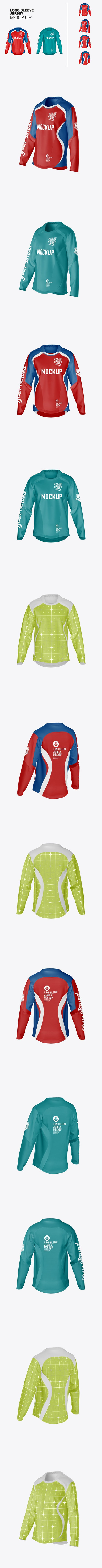 男士长袖运动衬衫样机