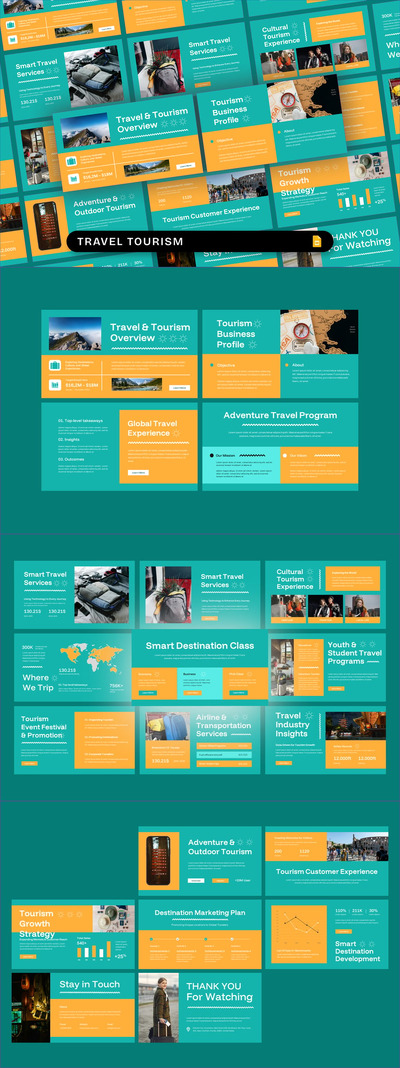 旅游 Google 幻灯片