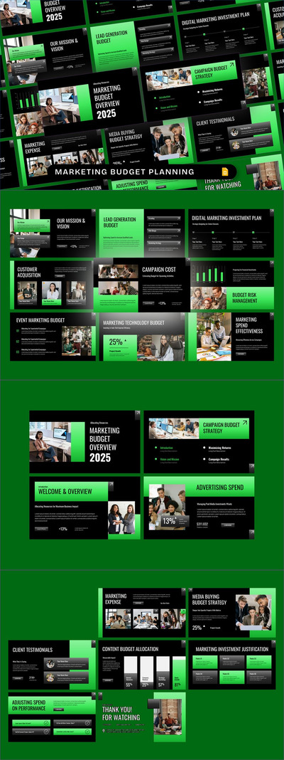 市场营销预算规划（谷歌幻灯片）