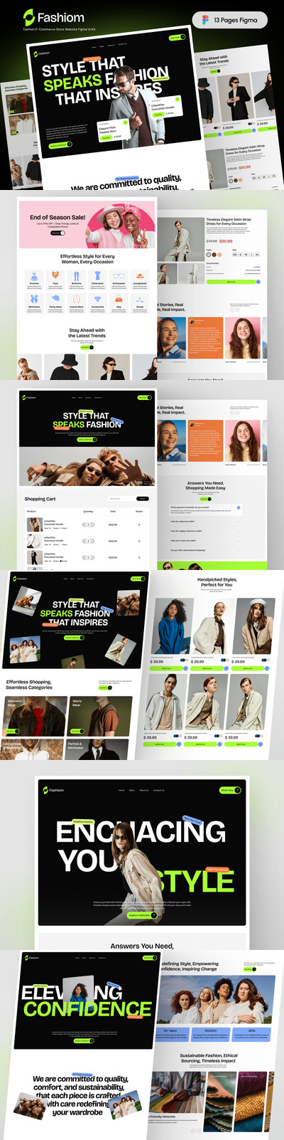 Fashiom – 时尚商店 Figma UI Kit
