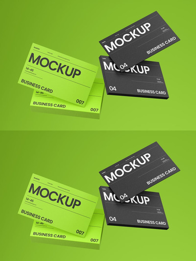 悬浮式名片样机场景