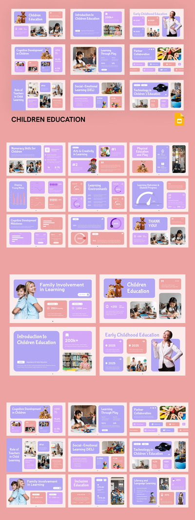 儿童教育谷歌幻灯片