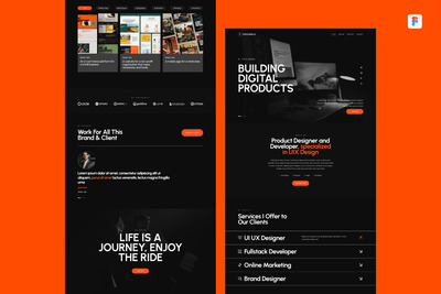 个人作品集 UI 设计模板 Figma