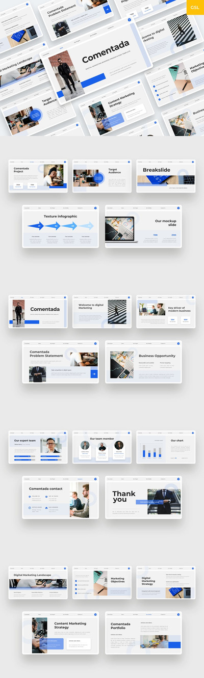 评论 – 数字营销 Google Slides