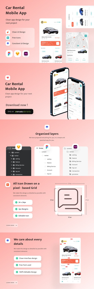 汽车租赁手机应用