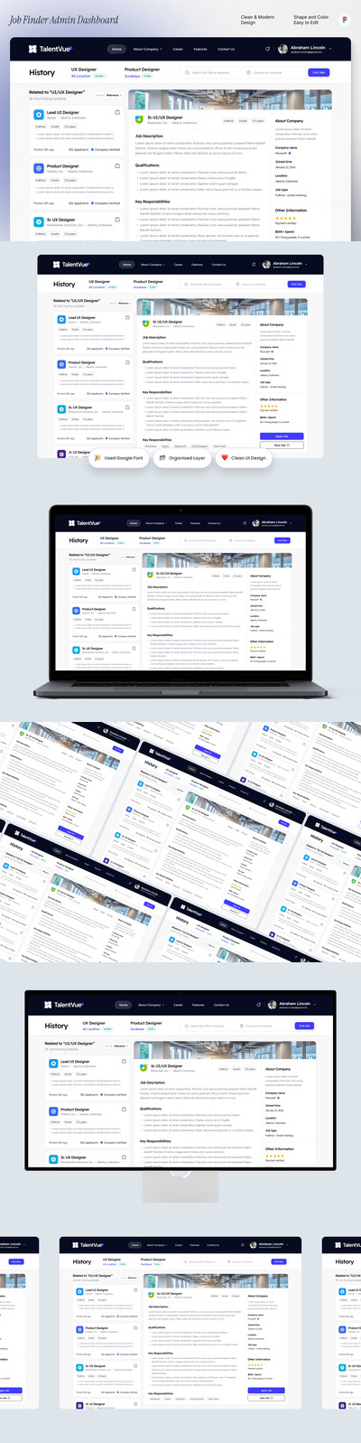 TalentVue – 求职管理仪表板