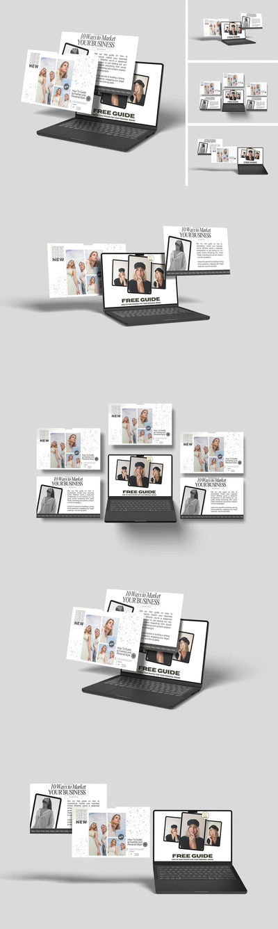 高质量笔记本电脑屏幕模型