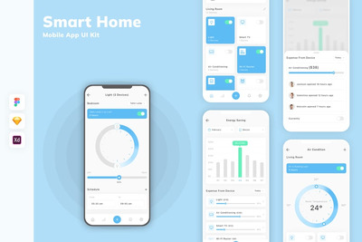 智能家居移动应用 UI 套件