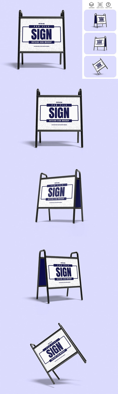 高质量户外标牌模型