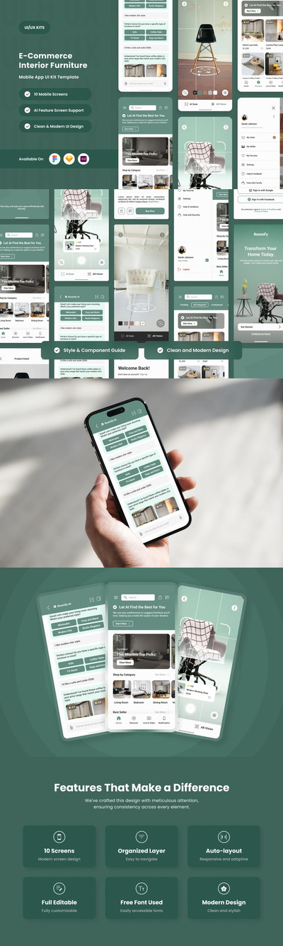 Roomify – 现代电商家具应用