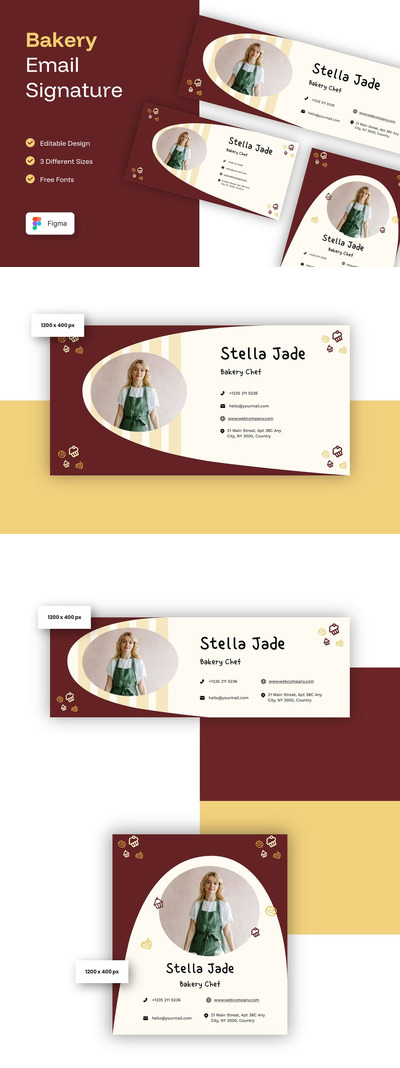 烘焙店电子邮件签名
