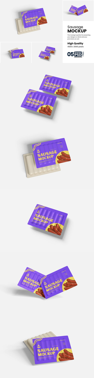 高质量香肠模型