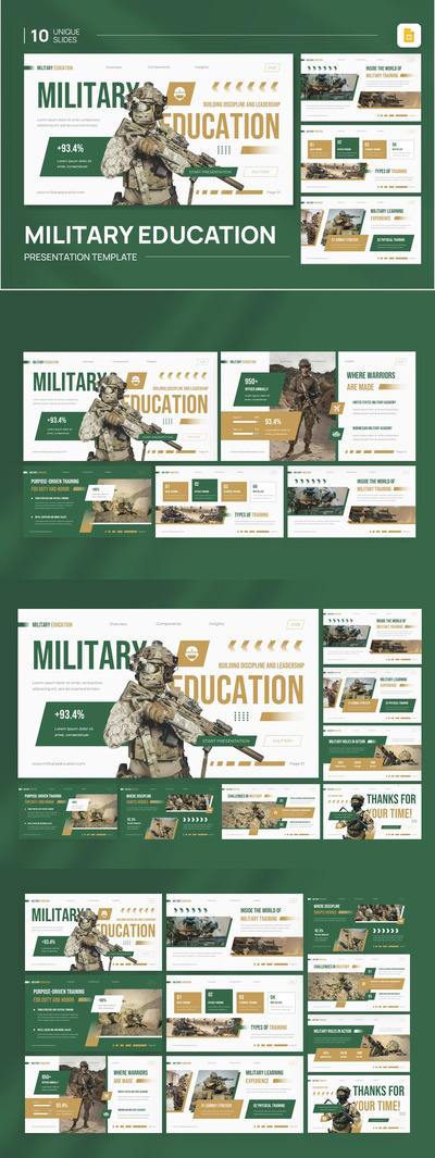 军事教育谷歌幻灯片