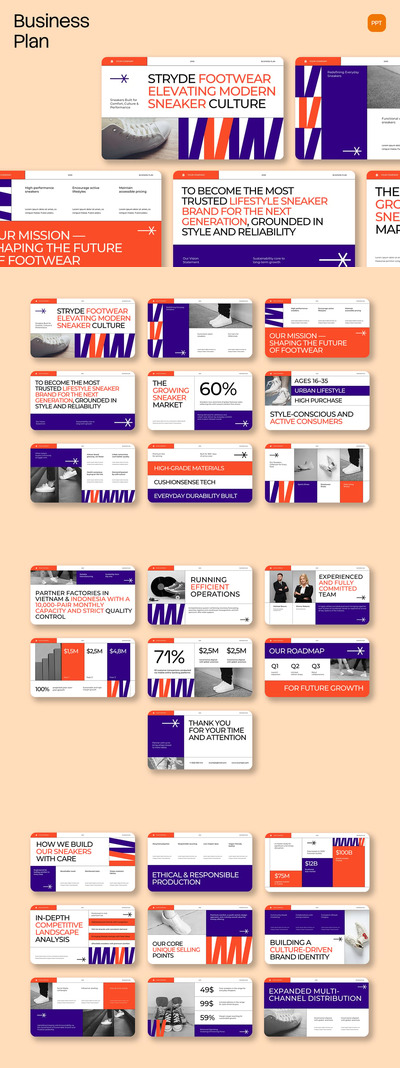 Orange Creative运动鞋商业计划书PPT 002