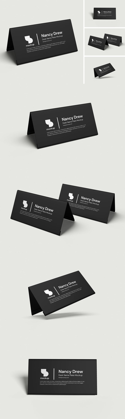 高品质办公桌铭牌模型