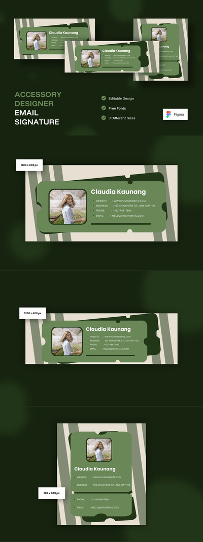 配饰设计师电子邮件签名