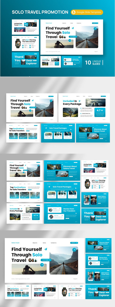 旅游推广 Google 幻灯片