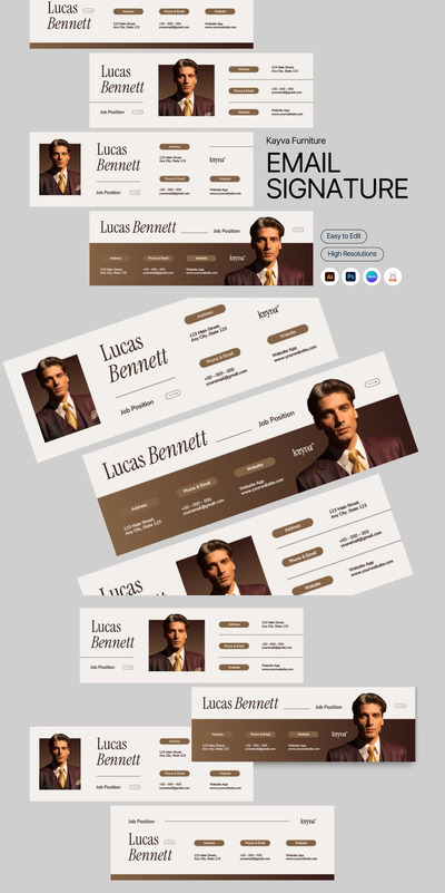 Kayva 家具电子邮件签名