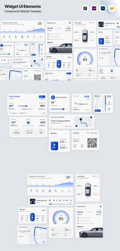 旅游网站组件 UI 套件