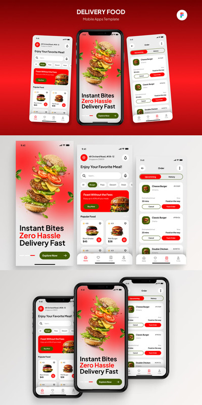 外卖食品移动应用