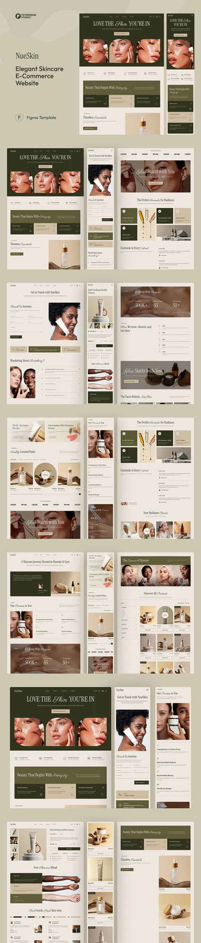 NueSkin – 优雅护肤品电商网站