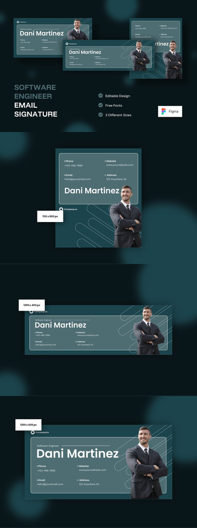 软件工程师电子邮件签名