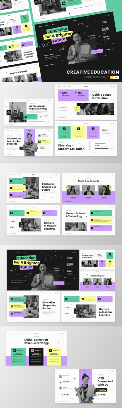 创意教育谷歌幻灯片