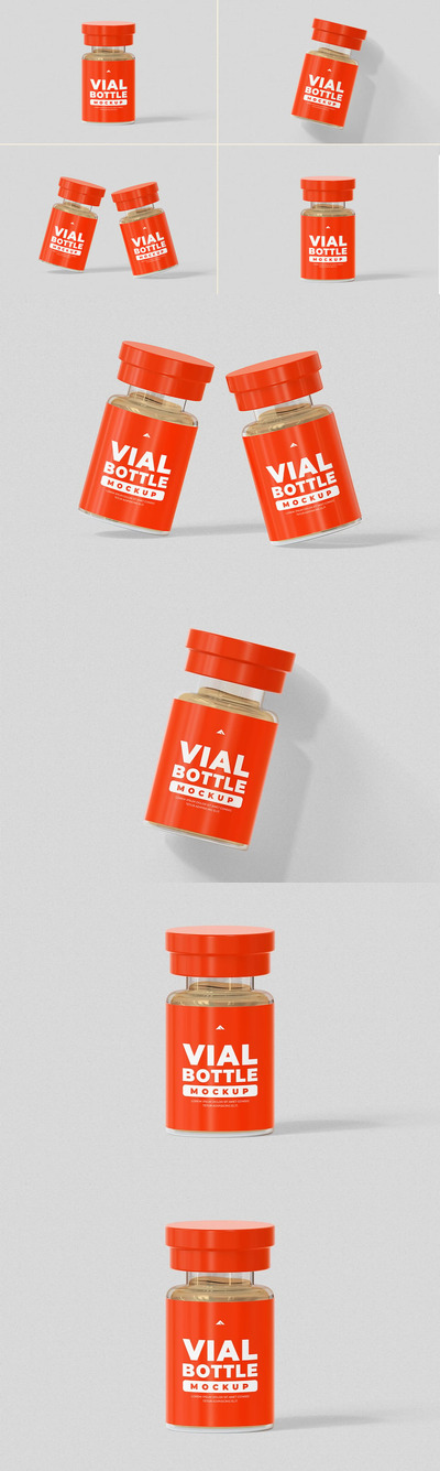 橙色小瓶模型