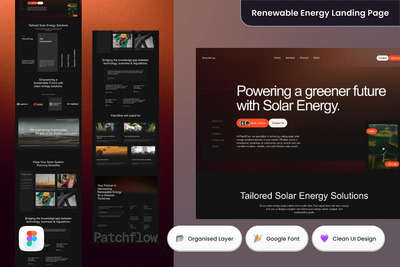 Patchflow 可再生能源着陆页