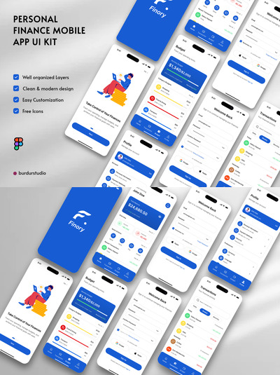 个人理财移动应用 UI 套件