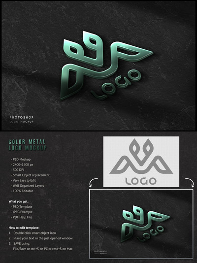 彩色金属标志模型