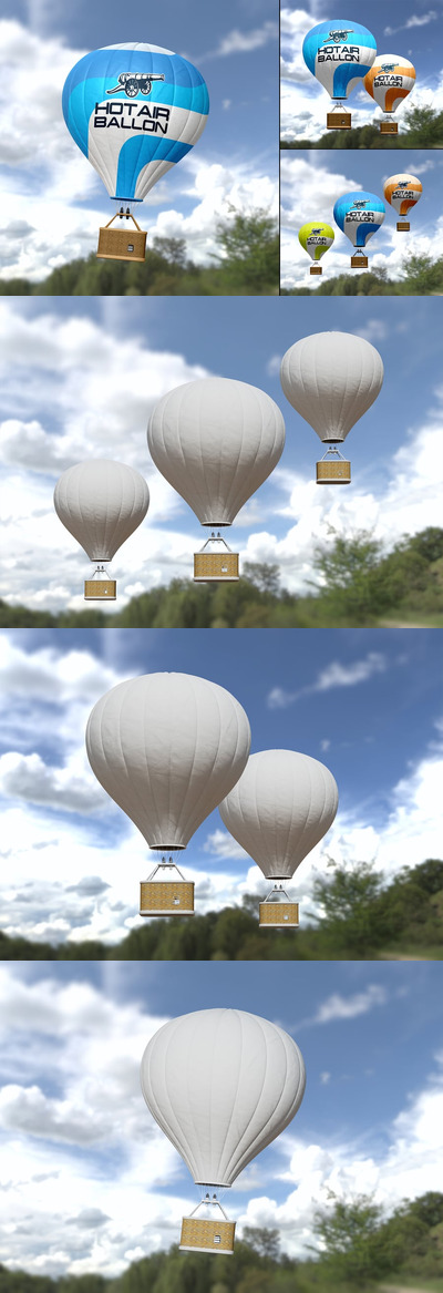 热气球 PSD 模型套装