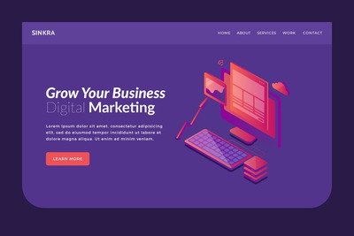 Sinkra – 英雄横幅模板